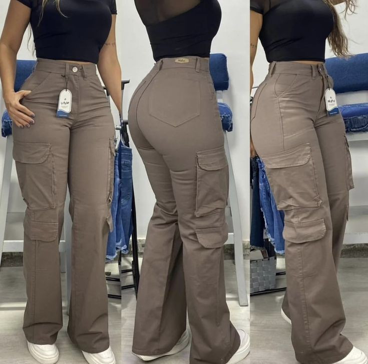 Pantalon cargo femme